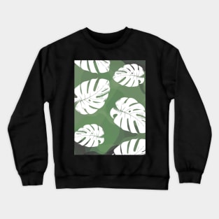 Bright leaf pattern Monstera Crewneck Sweatshirt